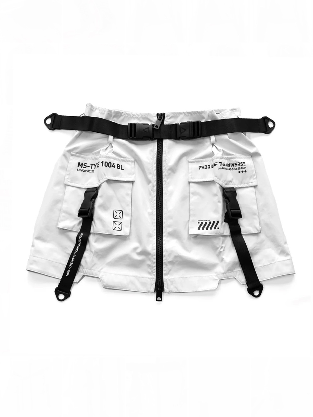 Fabric Of The Universe MS-Type 1004 White Miniskirt